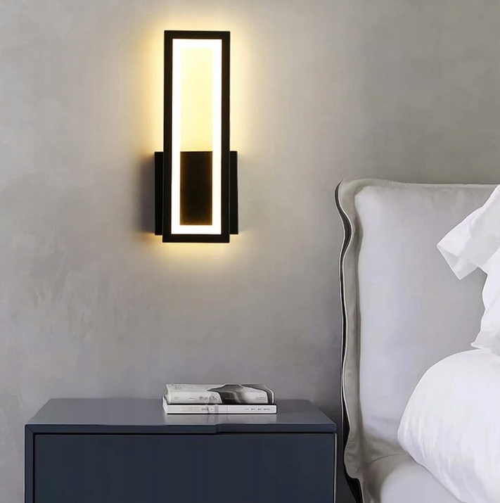 Moderna črna LED svetilka 16 W 